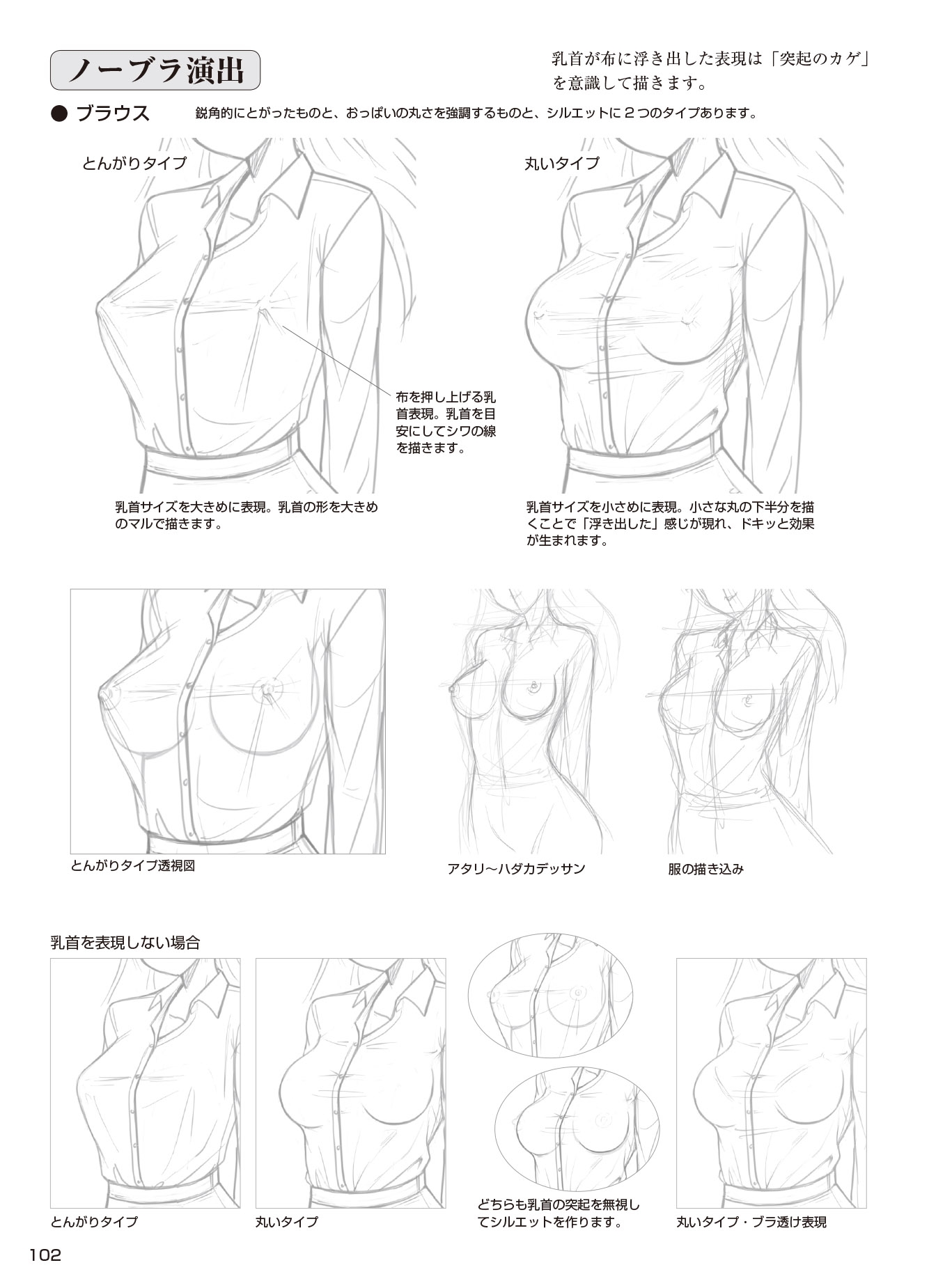 乳首 の 描き 方